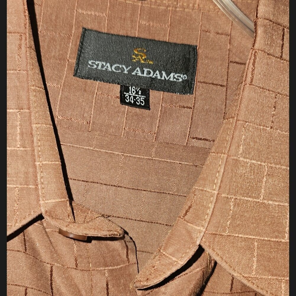 Stacy Adams Brown Dress Shirt - Picture 3 of 3